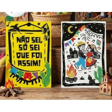 Imagem de Cartaz Decorativo Arraia Cordel de São João Festa Junina - Regina fest
