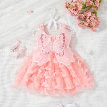 Imagem de Vestido Estilo Princesa Para Bebê Menina, Roupas Com Suspensório De Bo