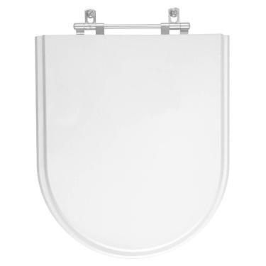 Imagem de Assento Sanitário Net para Louça Celite Convencional MDF Alumínio Fechamento Convencional Branco Pontto Lavabo