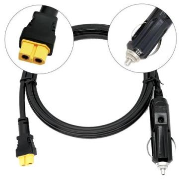 Imagem de Cabo De Carregamento Portátil 16AWG XT60 Para Acendedor De Cigarros De