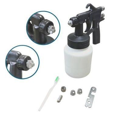 Imagem de Pistola Pintura Ar Direto Baixa Pressão Pulverizadora Bico 1.3mm Copo 