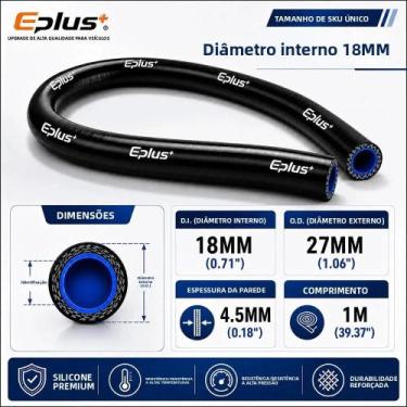 Imagem de Tubo De Silicone Preto 4 Camadas 1 Metro Flexível Resistente Ao Calor 