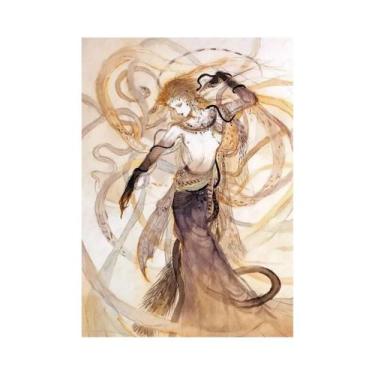 Imagem de Pôster De Arte De Parede Luxuoso E Impermeável Do Jogo Final Fantasy, 