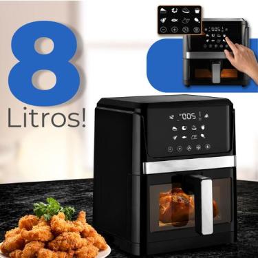 Imagem de Fritadeira Elétrica Sem Óleo 8L Air Fryer Digital Touch 127V e 220V 16