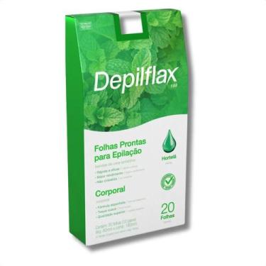 Imagem de 20 Folhas Pronta Cera Depilatória Corporal Hortelã Depilflax - Congrat
