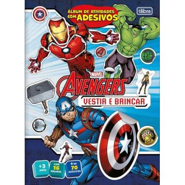 Imagem de Livro Atividade Vestir Avangers 8Fls Tilibra, Unico, Unico