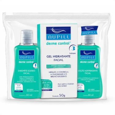 Imagem de Kit Travel Nupill Derme Control: Sabonete, Hidratante e e Loção Adstri