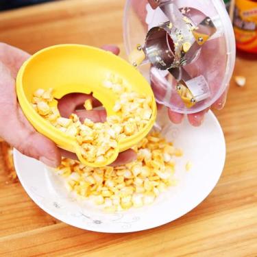 Imagem de Descascador de Milho Fresco SYANG Ferramenta Removedor Cortador Aparelho de Descascar Aço Inoxidável Amarelo Moderno