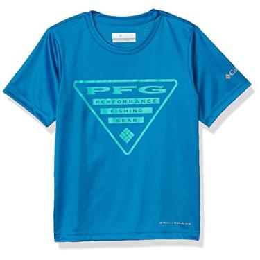 Imagem de Camiseta estampada com logotipo da Columbia Kids & Baby PFG, Dark Pool Triangle, X-Large