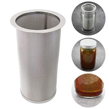 Imagem de iAesthete Filtro de café frio para frasco de vidro de boca larga, aço inoxidável 304 de grau alimentício, malha ultrafina, infusor de frutas, máquina de chá gelado, cafeteira de infusão a frio