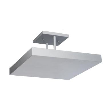 Imagem de Plafon de luz indireta sobrepor para 4 lâmpadas e27 40cmx40cm branco st3083