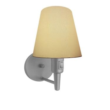 Imagem de Arandela Cone Md-2013 Cinza Liga Desliga Algodão Crú Bivolt