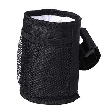 Imagem de Suporte para copo de carrinho,bolso para garrafa de carrinho, suporte para garrafa de carrinho de bebê à prova d'água bolsa de bolso para bebida (13,5 x 9,9 cm) para acesso a cadeiras de rodas, suporte de copo de carrinho, bolsa de garrafa de carrinho