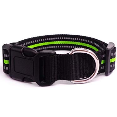 Imagem de HIOD Coleira refletiva para cães anti-perda evitar coleira para cães filhotes coleira de cachorro levanta suprimentos de LED para animais de estimação, verde