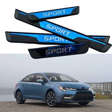 Imagem de GZBFTDH Proteção de Peitoril Soleira da Porta, para Toyota Corolla 2015-2022 Carro Acessórios, Aço Inoxidável Kick Plate Guard de Pedal de Limiar Protetor, Peças para Automóveis