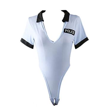 Imagem de Temptshow Sexy Policewoman Cosplay Halloween Costume Perspective Anime Adult Lingerie (bodysuit)