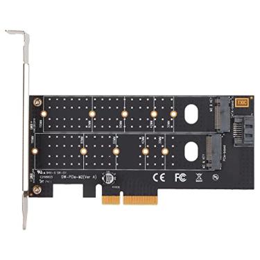 Imagem de M.2 NVMe SSD (M Key) Interface para PCIe 3.0 x4 Interface Dual M.2 PCIE Adaptador Host Controller Placa de Expansão para Desktop PC