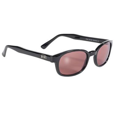 Imagem de Óculos de sol Pacific Coast Original KD para motociclista (armação preta/lente de cor rosa)