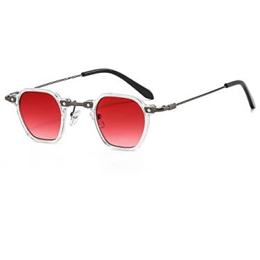 Imagem de Óculos de sol redondos femininos homens finos tipo gradientes lente liga armação de metal designer de luxo moda óculos de sol, c11, outros