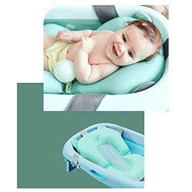 Imagem de Almofada de apoio de banho de bebê GKPLY, almofada de banho de bebê, tapete antiderrapante recém-nascido, travesseiro de banho de bebê para banheira, assento de banho flutuante infantil para criança d