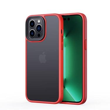 Imagem de Capa de silicone transparente skin Feel Scrub para iPhone 13 12 11Pro Max Mini X Xs XR 7 8 Plus SE2020 Capa de cor sólida simples, vermelha, para iPhone 11 Pro