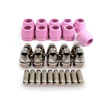 Imagem de WeldingStop Kit de consumíveis de plasma para Primeweld CUT50 CUT50DP CT520 CT520DP Cortador de plasma AG-60 (ponta de 1,0 mm 0,040")