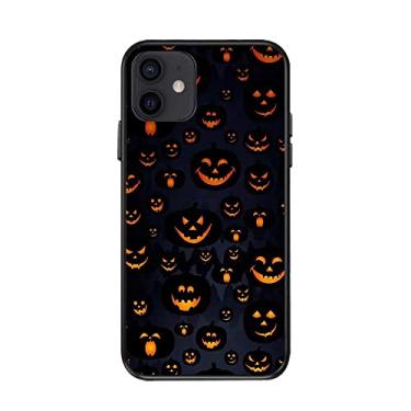 Imagem de Capa para iPhone 14 Pro Max preta Halloween padrão abóbora capa fina para telefone compatível com iPhone 12 13 11 Pro Max Mini XS X XR 6 7 8 14 Plus SE2 capa (iPhone7 Plus/8 Plus, cor 10)