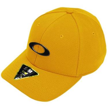 Imagem de Boné Oakley Tincan Cap Amber Yellow Logo Blackout