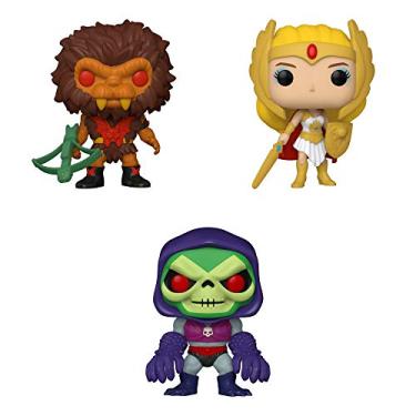 Imagem de Funko Vinil: POP! Conjunto de colecionadores de Mestres do Universo 3 - She-Ra, Esqueleto com garras de terror, Grizzlor