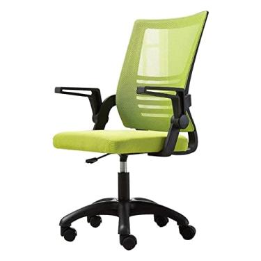 Imagem de cadeira de escritório Cadeira de mesa de escritório Apoio de braço ajustável Cadeira executiva giratória Cadeira ergonômica para computador Cadeira de jogos Cadeira de trabalho Cadeira (cor: verde)