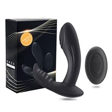 Imagem de Vibrador Feminino Com Controle Estimulador Ponto G e Clitóris 10 Velocidades Masturbador Mulher Erótico Sexual (Preto)