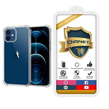 Imagem de Capa Protetora Para Iphone 12 e 12 Pro com Tela de 6.1" Polegadas Capinha Case Transparente Air Anti Impacto Prote��o De Silicone Flex�vel - Danet
