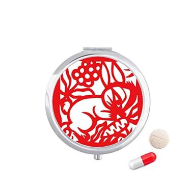 Imagem de Porta-comprimidos, coelhos, animais, zodíaco, chinês, bolso para remédios