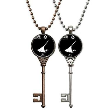 Imagem de OFFbb-USA Colar com chave de classificação de resíduos secos de tratamento para decoração de casais