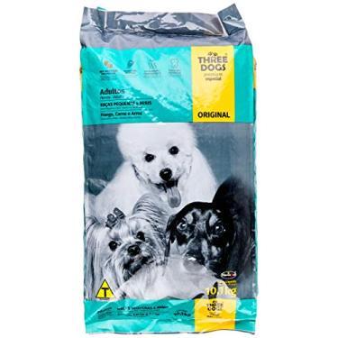 Imagem de Ração Three Dogs Biofresh Para Cães Adultos de Pequeno e Mini Porte Sabor Frango, Carne e Arroz, 10,1kg