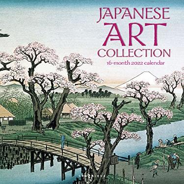 Imagem de Graphique Calendário de parede da coleção de arte japonesa 2022 | 30,5 x 30,5 cm | Papel grosso | Organizador para casa e escritório | Grande grade mensal | 3 idiomas e feriados marcados | Página de pré-visualização de 4 meses para 2023