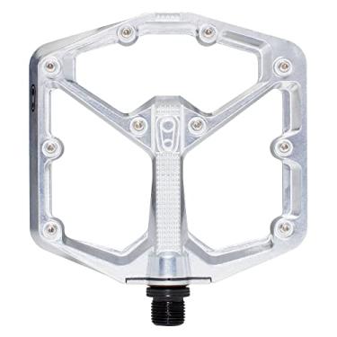 Imagem de Crankbrothers Stamp 7, pedal de bicicleta MTB de alumínio, prata altamente polido, grande