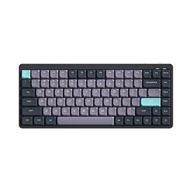 Imagem de mewmewcat Teclado Mecânico Sem Fio 84 Teclas 2.4G+BT5.0+Tipo-C 3 Conexões 75% Teclados de Layout de Baixo Perfil 15 Efeito de Luz 5 Níveis de Brilho para Tablet Laptop Smartphone Gateron Interruptores