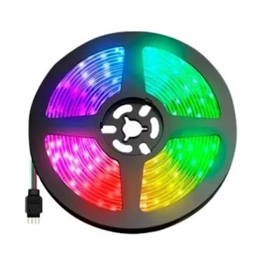 Imagem de Fita Led 5m Rgb Auto Adesiva Prova D'agua + Controle + Fonte