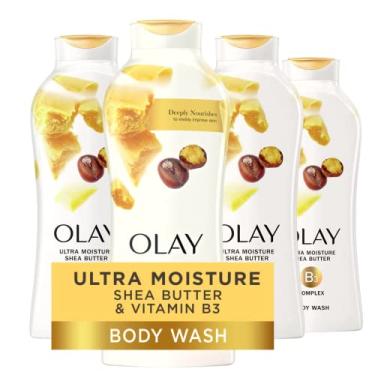 Imagem de Olay Ultra Moisture Shea Butter Body Wash with B3 Complex - 22 Fl Oz (Pack of 4)