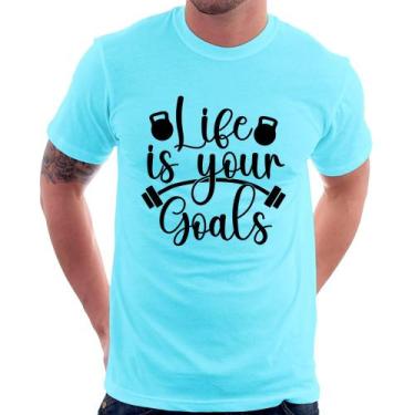 Imagem de Camiseta Life Is Your Goals - Foca Na Moda