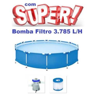 Imagem de Piscina Mor 7000 Litros Standard Armação Com Bomba Filtro 3785 Lh 220V