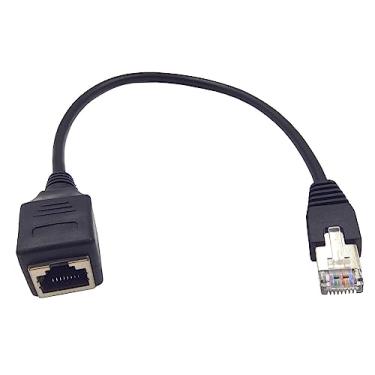 Imagem de Cabo de extensão RJ45 Cabo de extensão Haokiang Ethernet Cabo de extensão Cat6 Cabo de extensão RJ45 macho para fêmea conector cabo de extensão de rede, 1ft, 1 feet