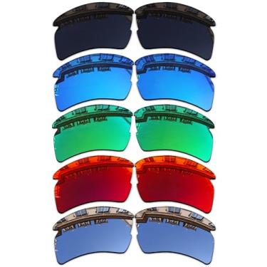 Imagem de Substituição para óculos de sol Oakley Flak 2.0 XL da Vonxyz – Várias opções, Stealth Black+chrome+ice+ruby+jade, 0
