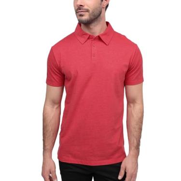 Imagem de INTO THE AM Camisas polo para homens - Camisa masculina com colarinho de ajuste confortável P - 4GG camisas de golfe clássicas de manga curta, Sem marca - Vermelho, 4G