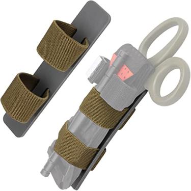Imagem de WYNEX Suporte de torniquete, suporte de alças táticas para torniquete MOLLE ferramentas manuais médicas EMT (bronze-geração1)
