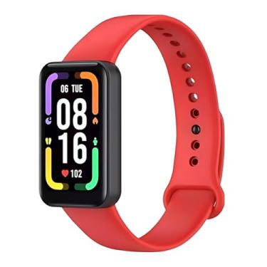 Imagem de Pulseira Silicone Colorida Para Xiaomi Redmi Smart Band Pro DM ACESSÓRIOS (VERMELHO)