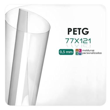Imagem de Placa Acrilica Transparente Petg para Proteção de Molduras Quadros (77X121)