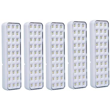 Imagem de Kit 05 Luminária Luz Emergência Lde30 Led Intelbras Autônoma