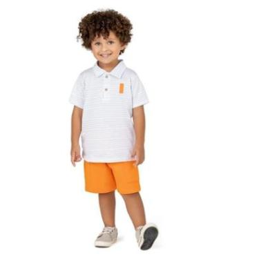 Imagem de Conjunto Infantil Menino Verão Camisa E Bermuda Tam 3 a 8 - Angerô-Masculino